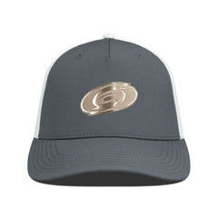Carolina Hurricanes Levelwear Signal Copper Insignia Trucker Adjustable Hat Charcoal/White
