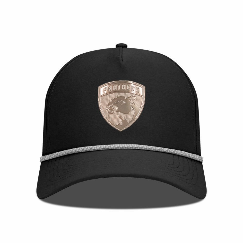 Florida Panthers Levelwear Gordon Copper Insignia Vented Adjustable Hat Black