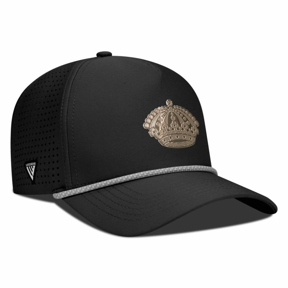 Los Angeles Kings Levelwear Gordon Copper Insignia Vented Adjustable Hat Black