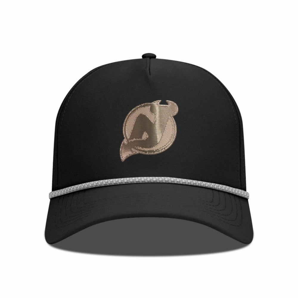 New Jersey Devils Levelwear Gordon Copper Insignia Vented Adjustable Hat Black