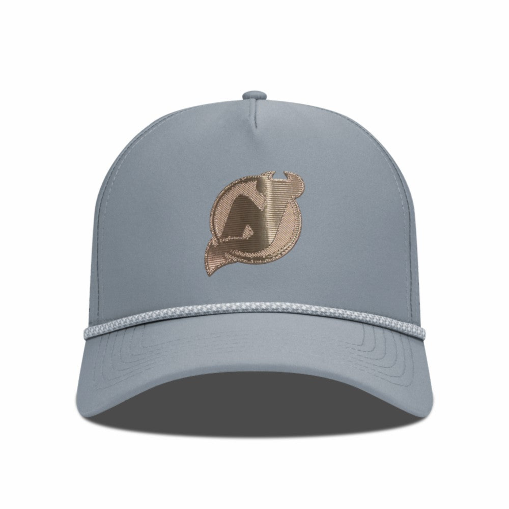 New Jersey Devils Levelwear Gordon Copper Insignia Vented Adjustable Hat Gray
