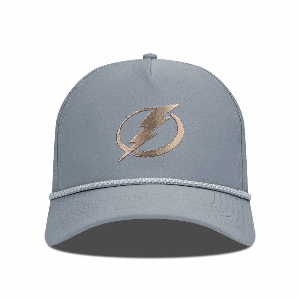 Tampa Bay Lightning Levelwear Gordon Copper Insignia Vented Adjustable Hat Gray