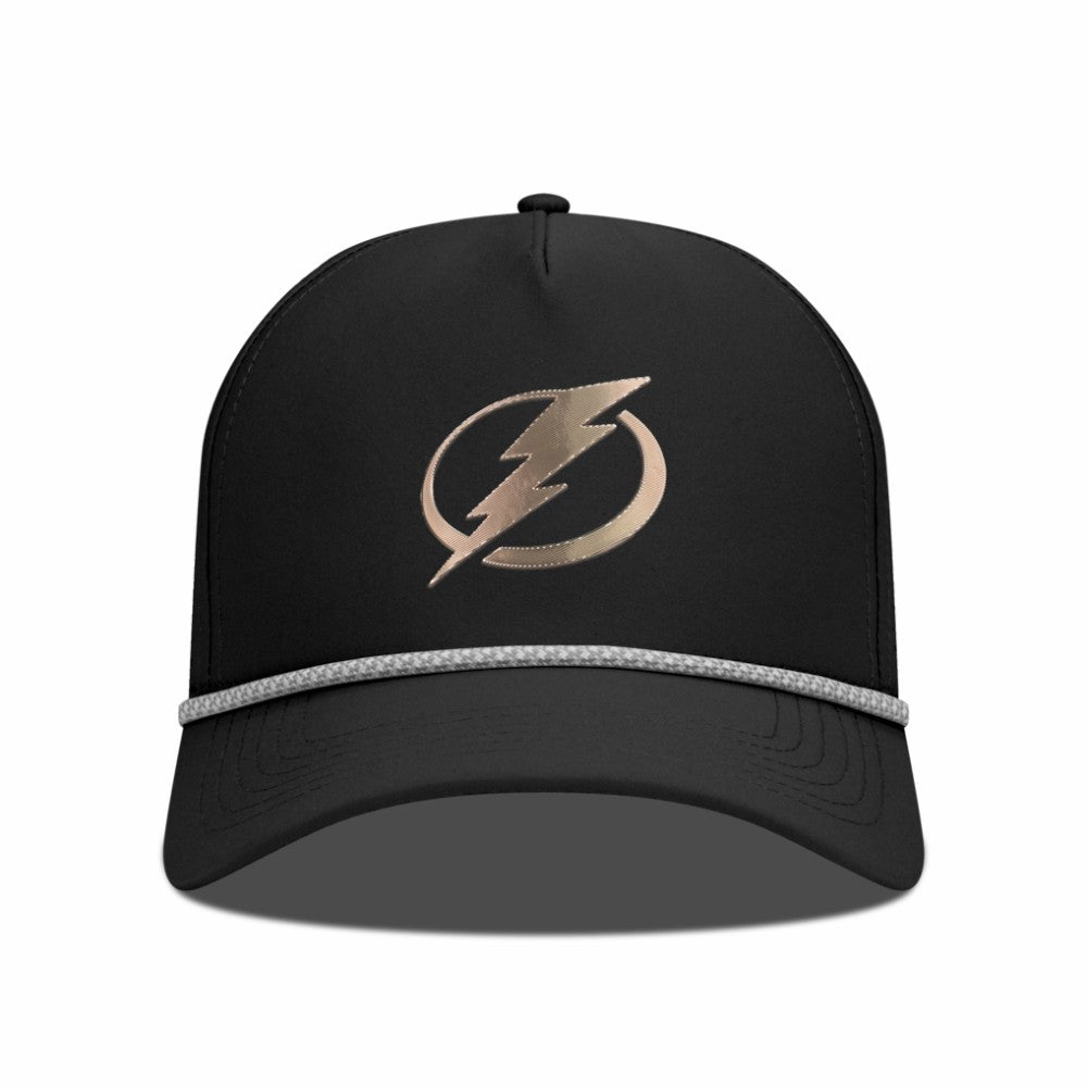 Tampa Bay Lightning Levelwear Gordon Copper Insignia Vented Adjustable Hat Black