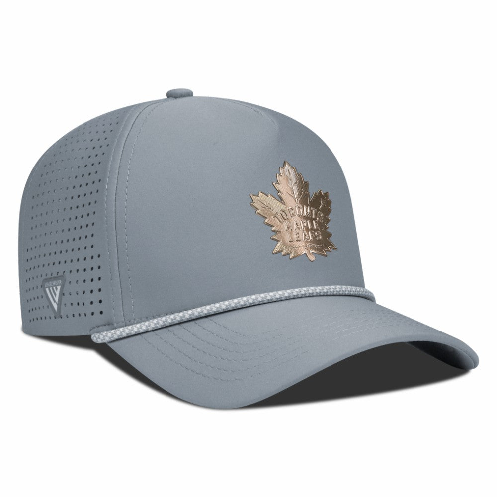 Toronto Maple Leafs Levelwear Gordon Copper Insignia Vented Adjustable Hat Gray