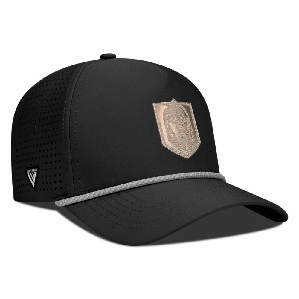 Vegas Golden Knights Levelwear Gordon Copper Insignia Vented Adjustable Hat Black