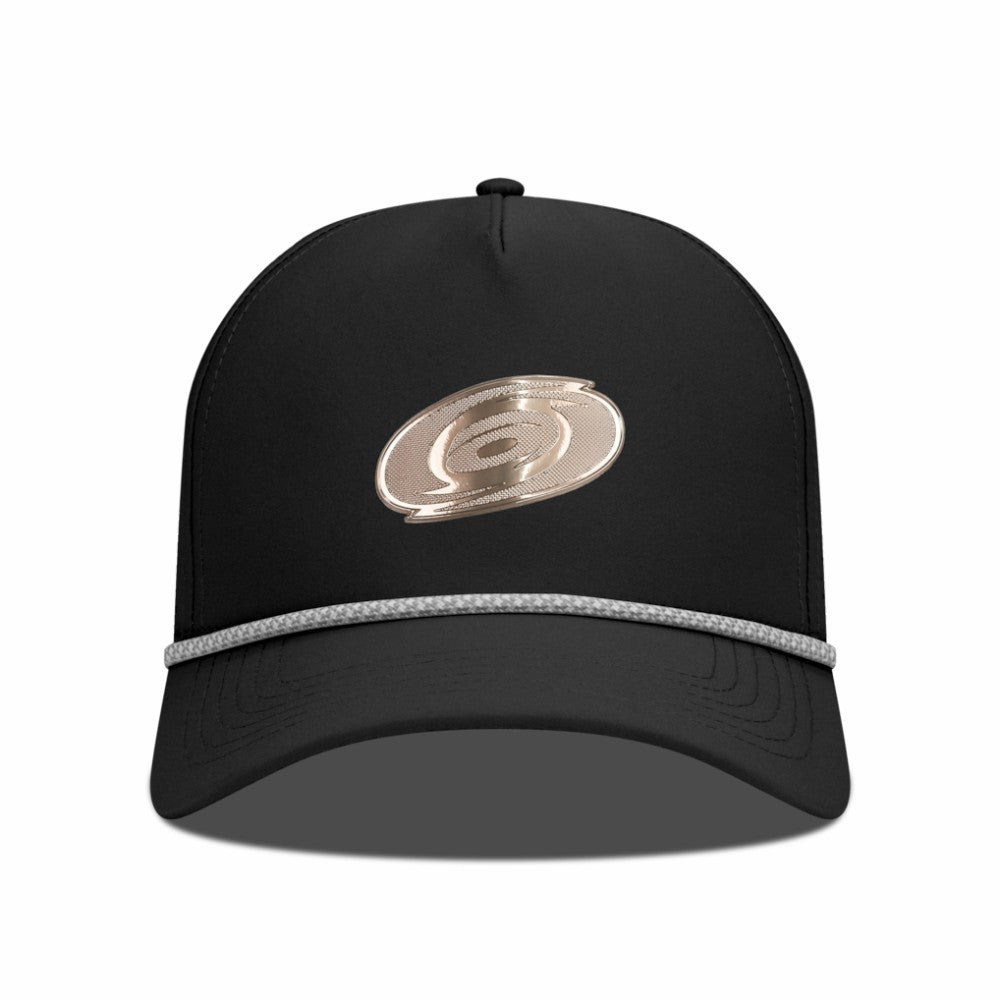 Carolina Hurricanes Levelwear Gordon Copper Insignia Vented Adjustable Hat Black