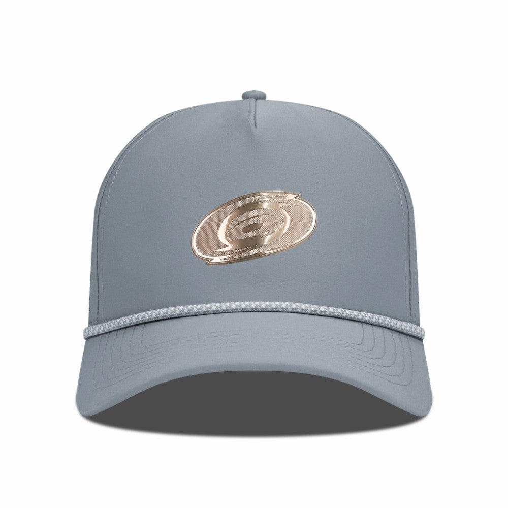 Carolina Hurricanes Levelwear Gordon Copper Insignia Vented Adjustable Hat Gray