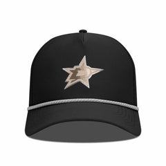 Dallas Stars Levelwear Gordon Copper Insignia Vented Adjustable Hat Black