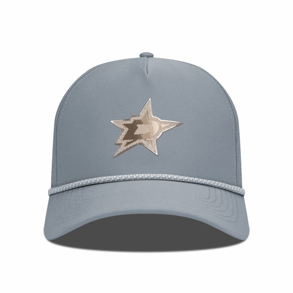 Dallas Stars Levelwear Gordon Copper Insignia Vented Adjustable Hat Gray