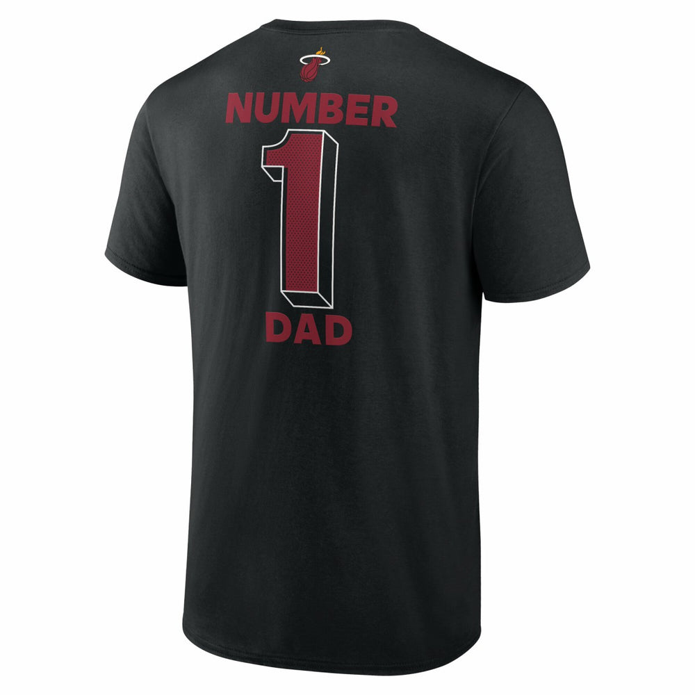 Miami Heat #1 Dad Jersey T-Shirt - Black cheap