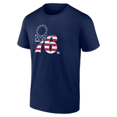 Philadelphia 76ers Flag Logo T-Shirt - Navy discount