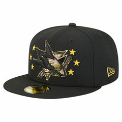 San Jose Sharks New Era Military Appreciation Digital Camo Stars 59FIFTY Fitted Hat Black