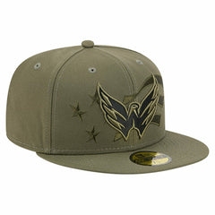 Washington Capitals New Era Military Appreciation Flag 59FIFTY Fitted Hat Olive