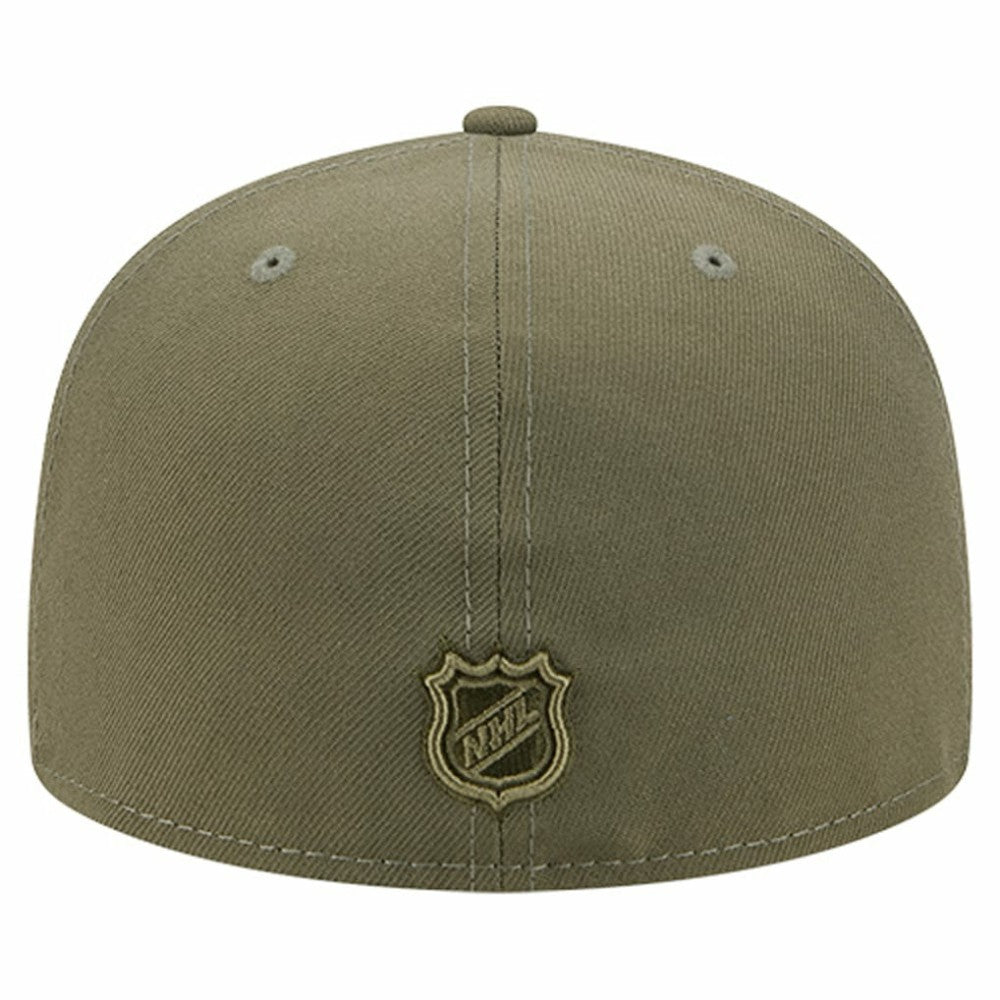 New York Rangers New Era Military Appreciation Flag 59FIFTY Fitted Hat Olive