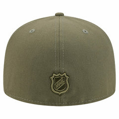 Seattle Kraken New Era Military Appreciation Flag 59FIFTY Fitted Hat Olive