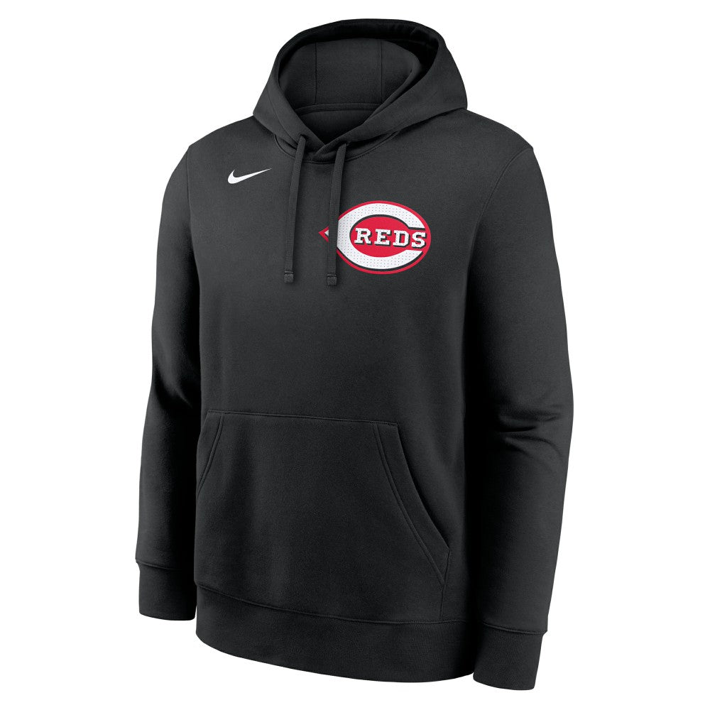 Elly De La Cruz Cincinnati Reds Player Name & Number Club Fleece Pullover Hoodie - Black | Nike