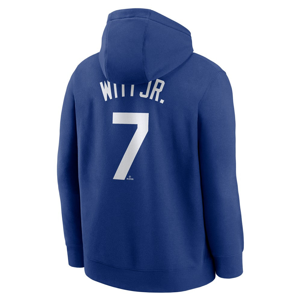 Bobby Witt Jr. Kansas City Royals Player Name & Number Club Fleece Pullover Hoodie - Royal | Nike