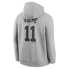 Anthony Volpe New York Yankees Player Name & Number Club Fleece Pullover Hoodie - Heather Gray | Nike