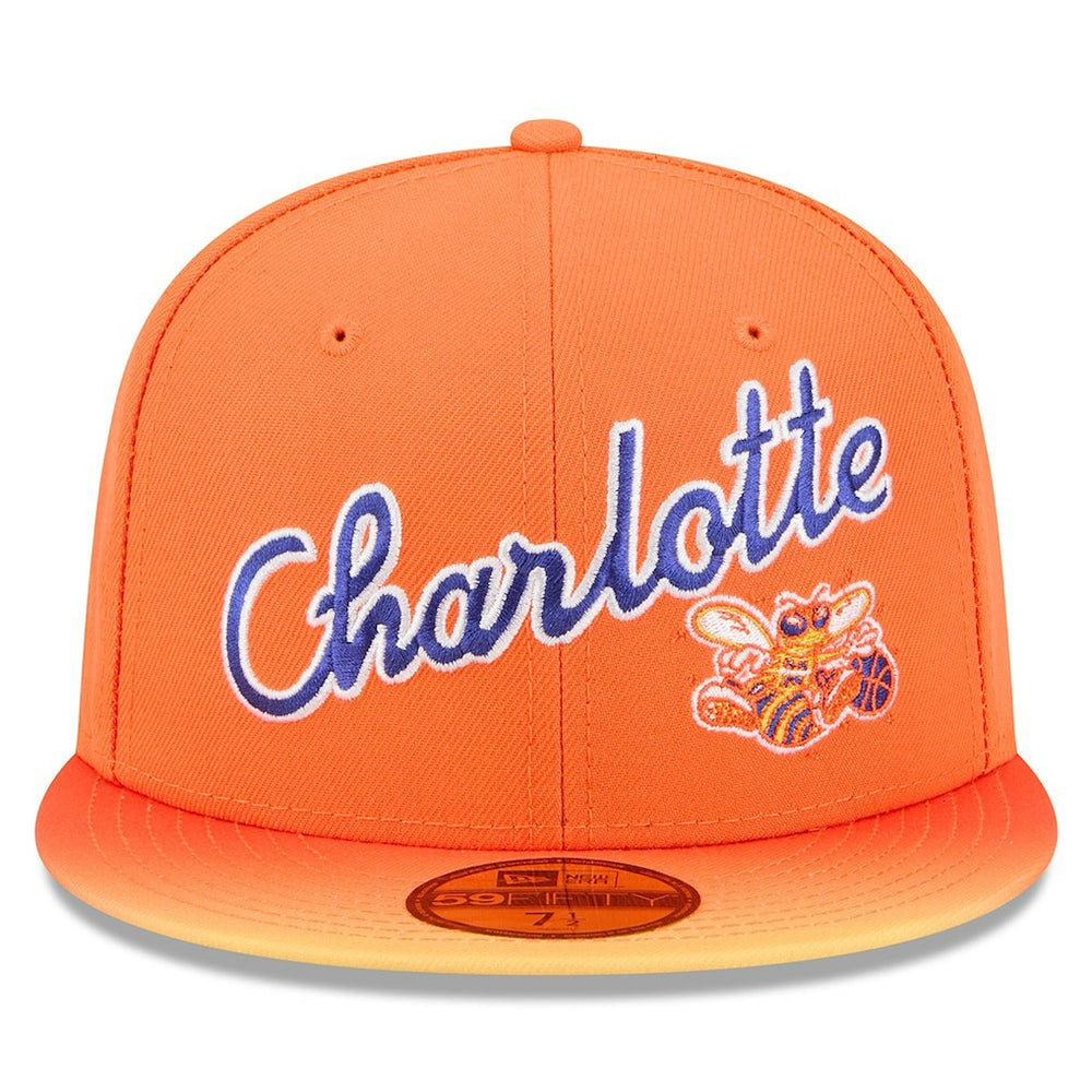 Charlotte Hornets 2025/26 City Edition Alternate 59FIFTY Fitted Hat - Orange | New Era cheap