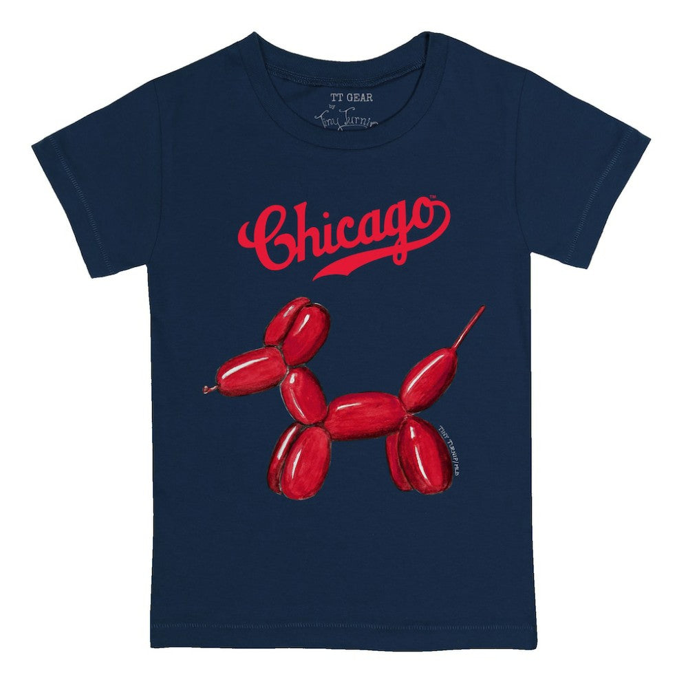 Chicago Cubs Tiny Turnip Youth Balloon Dog T-Shirt - Navy
