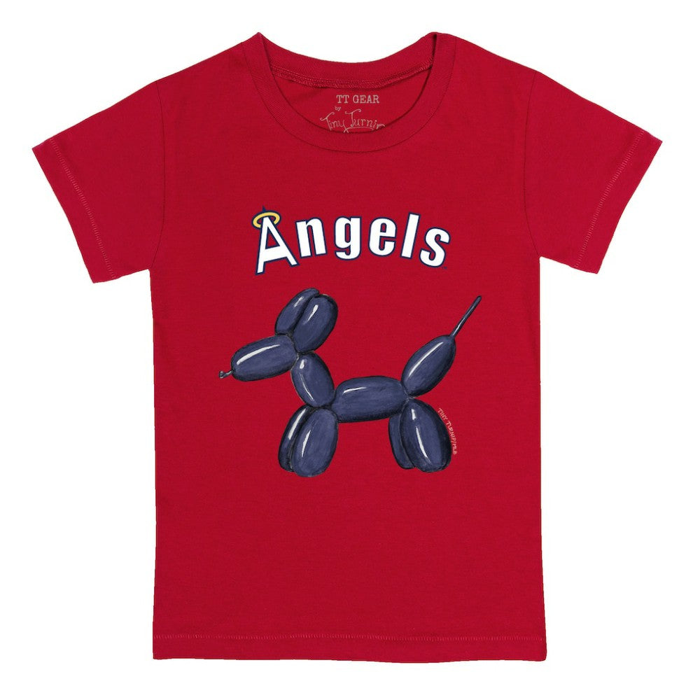 Los Angeles Angels Tiny Turnip Youth Balloon Dog T-Shirt - Red