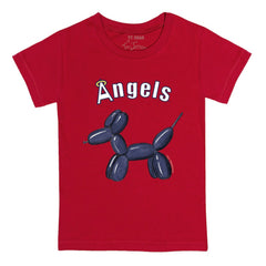 Los Angeles Angels Tiny Turnip Youth Balloon Dog T-Shirt - Red
