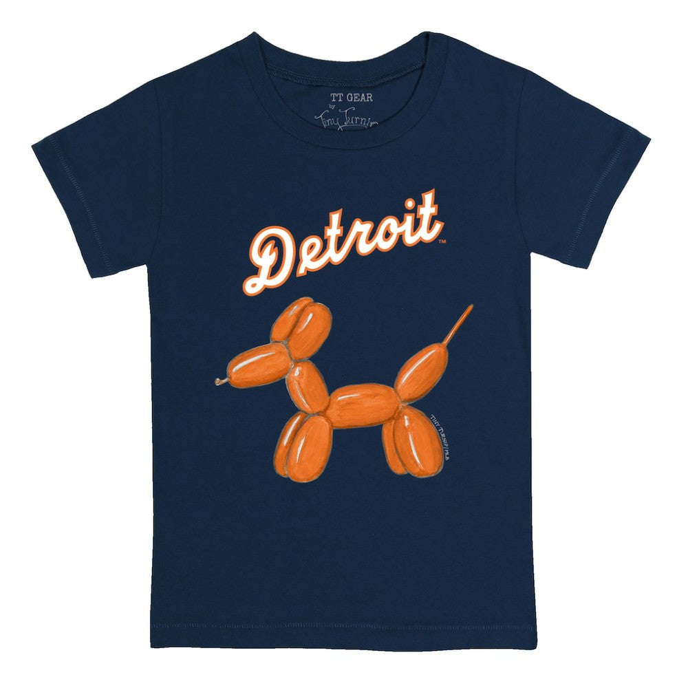 Detroit Tigers Tiny Turnip Youth Balloon Dog T-Shirt - Navy
