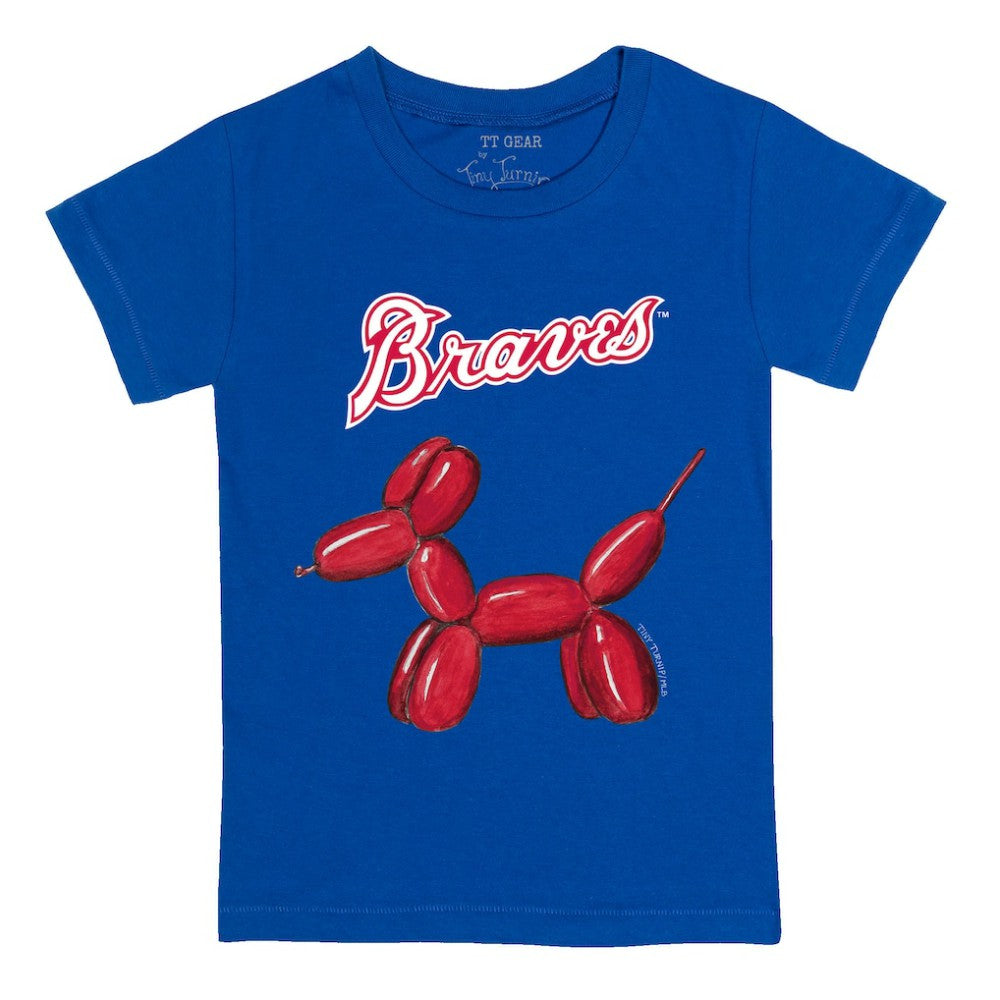 Atlanta Braves Tiny Turnip Youth Balloon Dog T-Shirt - Royal