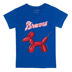 Atlanta Braves Tiny Turnip Youth Balloon Dog T-Shirt - Royal
