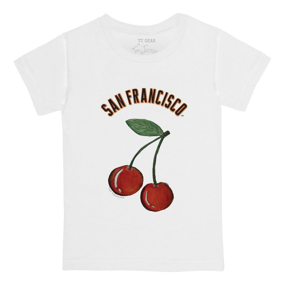 San Francisco Giants Tiny Turnip  Youth Cherries T-Shirt - White