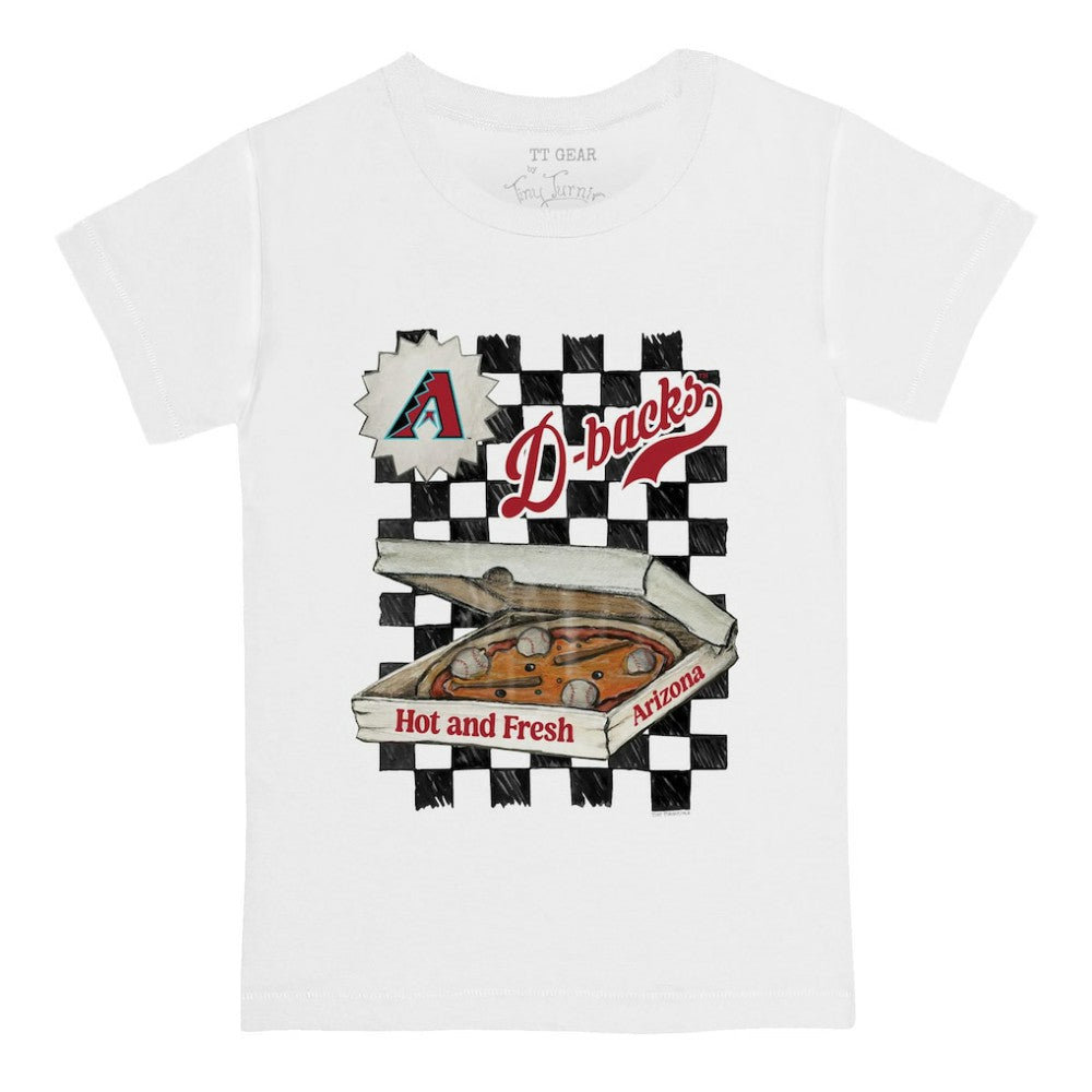 Arizona Diamondbacks Tiny Turnip Youth Pizza T-Shirt - White