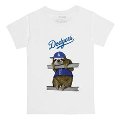 Los Angeles Dodgers Tiny Turnip Youth Sloth T-Shirt - White