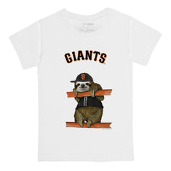 San Francisco Giants Tiny Turnip Youth Sloth T-Shirt - White