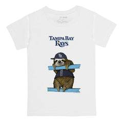 Tampa Bay Rays Tiny Turnip Youth Sloth T-Shirt - White