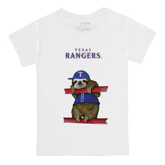 Texas Rangers Tiny Turnip Youth Sloth T-Shirt - White