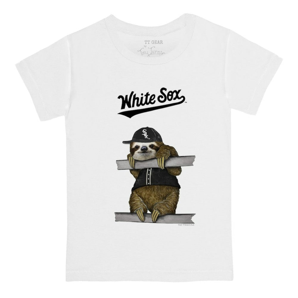 Chicago White Sox Tiny Turnip Youth Sloth T-Shirt - White