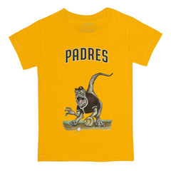 San Diego Padres Tiny Turnip Youth Velociraptor T-Shirt - Gold