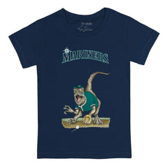 Seattle Mariners Tiny Turnip Youth Velociraptor T-Shirt - Navy