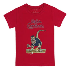 St. Louis Cardinals Tiny Turnip Youth Velociraptor T-Shirt - Red