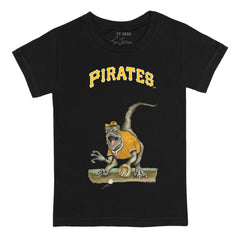 Pittsburgh Pirates Tiny Turnip Youth Velociraptor T-Shirt - Black