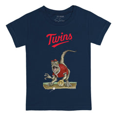 Minnesota Twins Tiny Turnip Youth Velociraptor T-Shirt - Navy
