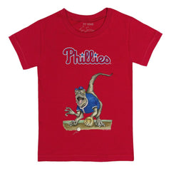 Philadelphia Phillies Tiny Turnip Youth Velociraptor T-Shirt - Red