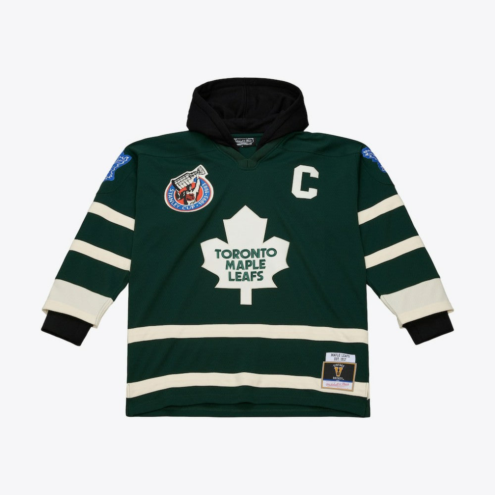 Toronto Maple Leafs Mitchell & Ness x Just Don Jersey Hoodie Green