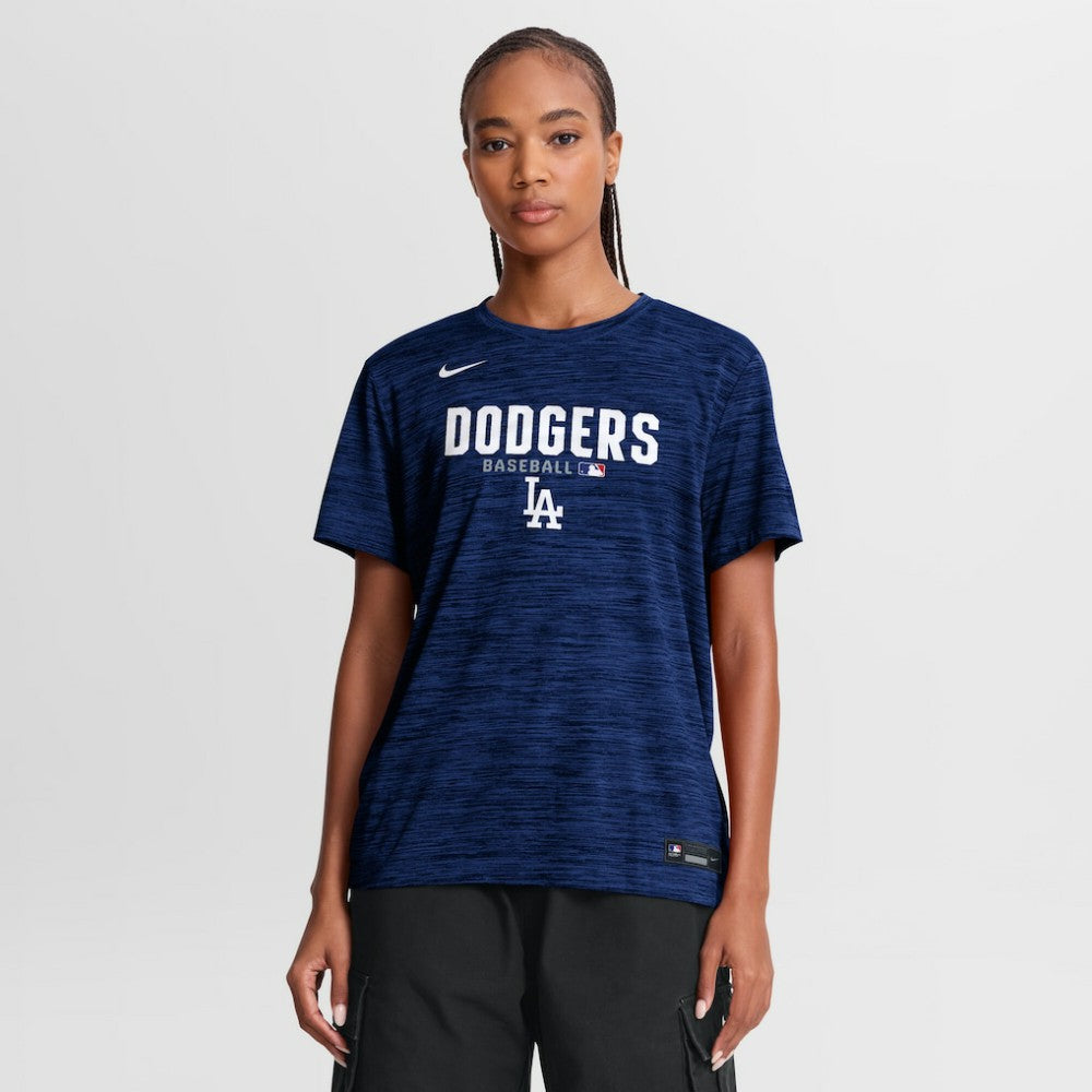 Los Angeles Dodgers Women's Authentic Collection Velocity Dri-FIT T-Shirt - Royal | Nike