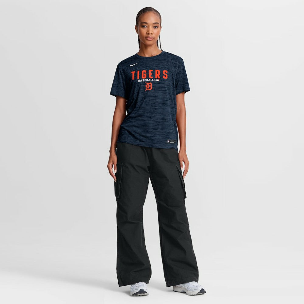Detroit Tigers Women's Authentic Collection Velocity Dri-FIT T-Shirt - Navy | Nike