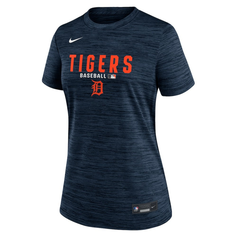 Detroit Tigers Women's Authentic Collection Velocity Dri-FIT T-Shirt - Navy | Nike