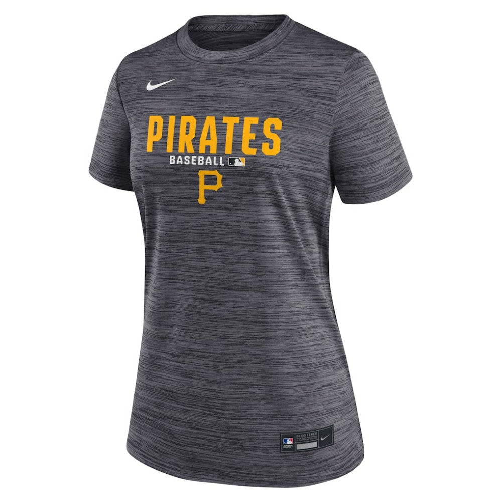 Pittsburgh Pirates Women's Authentic Collection Velocity Dri-FIT T-Shirt - Black | Nike