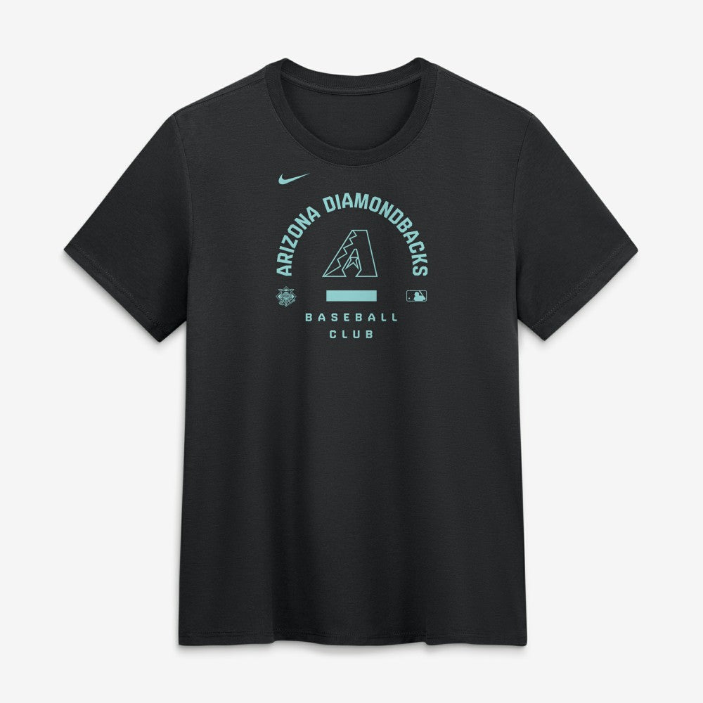 Arizona Diamondbacks Women's Authentic Collection Early Work Tri-Blend Dri-FIT T-Shirt - Black | Nike