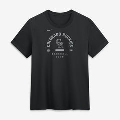 Colorado Rockies Women's Authentic Collection Early Work Tri-Blend Dri-FIT T-Shirt - Black | Nike