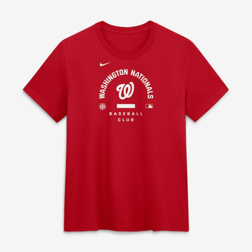 Washington Nationals Women's Authentic Collection Early Work Tri-Blend Dri-FIT T-Shirt - Red | Nike